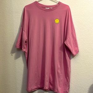 H&M x smiley pink t-shirt